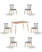 Comedor Rectangular Melamina con Sillas Windsor - Miniatura 18