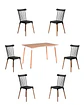 Comedor Rectangular Melamina con Sillas Windsor - Miniatura 20
