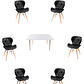 Comedor Mesa Rectangular Melamina 120x80 cm + Sillas Radar - Miniatura 8