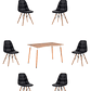 Comedor Mesa Rectangular Melamina 120x80 cm + Sillas Buckle - Miniatura 20