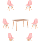 Comedor Mesa Rectangular Melamina 120x80 cm + Sillas Buckle - Miniatura 22