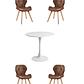 Comedor Mesa Redonda Tulip  + Sillas Radar Fiori - Miniatura 4
