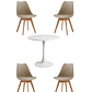 Comedor Mesa Redonda Tulip Blanca + Sillas Tulip - Miniatura 2