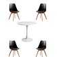 Comedor Mesa Redonda Tulip Blanca + Sillas Tulip - Miniatura 3