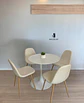 Comedor Redondo Tulip Blanco con 4 Sillas Scoop - Miniatura 5