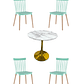 Comedor Mesa Tulip Golden + Sillas Windsor - Miniatura 1