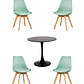 Comedor Mesa Redonda Tulip Blanca + Sillas Tulip - Miniatura 9
