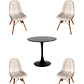 Comedor Mesa Redonda Tulip + Sillas Buckle - Miniatura 5