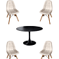 Comedor Mesa Redonda Tulip + Sillas Buckle - Miniatura 9