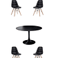 Comedor Mesa Redonda Tulip + Sillas Buckle - Miniatura 10