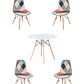 Comedor Mesa Redonda Melamina Eames Blanca + Sillas Patchwork - Miniatura 9