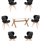 Comedor Mesa Rectangular Vidrio Elite 140x90 cm + Sillas Radar - Miniatura 7