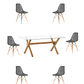 Comedor Mesa Rectangular Vidrio Elite 140x90 cm + Sillas Eames - Miniatura 10
