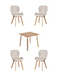 Comedor Cuadrado Melamina con Sillas Radar Velvet - Miniatura 4