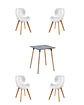 Comedor Cuadrado Melamina con Sillas Radar Fiori - Miniatura 7