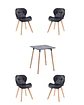 Comedor Cuadrado Melamina con Sillas Radar Fiori - Miniatura 8
