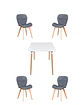 Comedor Cuadrado Melamina con Sillas Radar Velvet - Miniatura 7