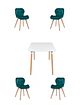 Comedor Cuadrado Melamina con Sillas Radar Velvet - Miniatura 8