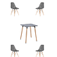 Comedor Mesa Cuadrada De Melamina 80x80 cm + Sillas Eames - Miniatura 20