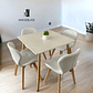 Comedor Mesa Cuadrada Melamina 80x80 cm + Sillas Radar Fiori - Miniatura 1