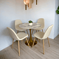 Comedor Mesa Tulip Golden + Sillas Scoop - Miniatura 3