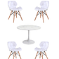 Comedor Mesa Redonda Tulip Cuarzo Blanco +  Sillas Radar - Miniatura 6
