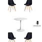 Comedor Mesa Redonda Tulip + Silla Tulip Velvet - Miniatura 9