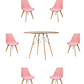 Comedor Mesa Redonda Melamina Eames Madera 120 cm + Sillas Tulip - Miniatura 6