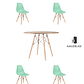 Comedor Mesa Redonda Melamina Eames Madera 120 cm + Sillas Eames - Miniatura 11