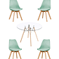 Comedor Mesa Redonda Vidrio Eames 120 cm + Sillas Tulip - Miniatura 3