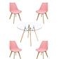 Comedor Mesa Redonda Vidrio Eames 120 cm + Sillas Tulip - Miniatura 5