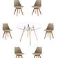Comedor Mesa Redonda Vidrio Eames 120 cm + Sillas Tulip - Miniatura 10