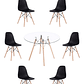 Comedor Mesa Redonda Vidrio Eames 120 cm + Sillas Eames - Miniatura 4