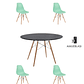 Comedor Mesa Redonda Melamina Eames Negra 120 cm + Sillas Eames - Miniatura 11