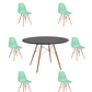 Comedor Mesa Redonda Melamina Eames Negra 120 cm + Sillas Eames - Miniatura 12
