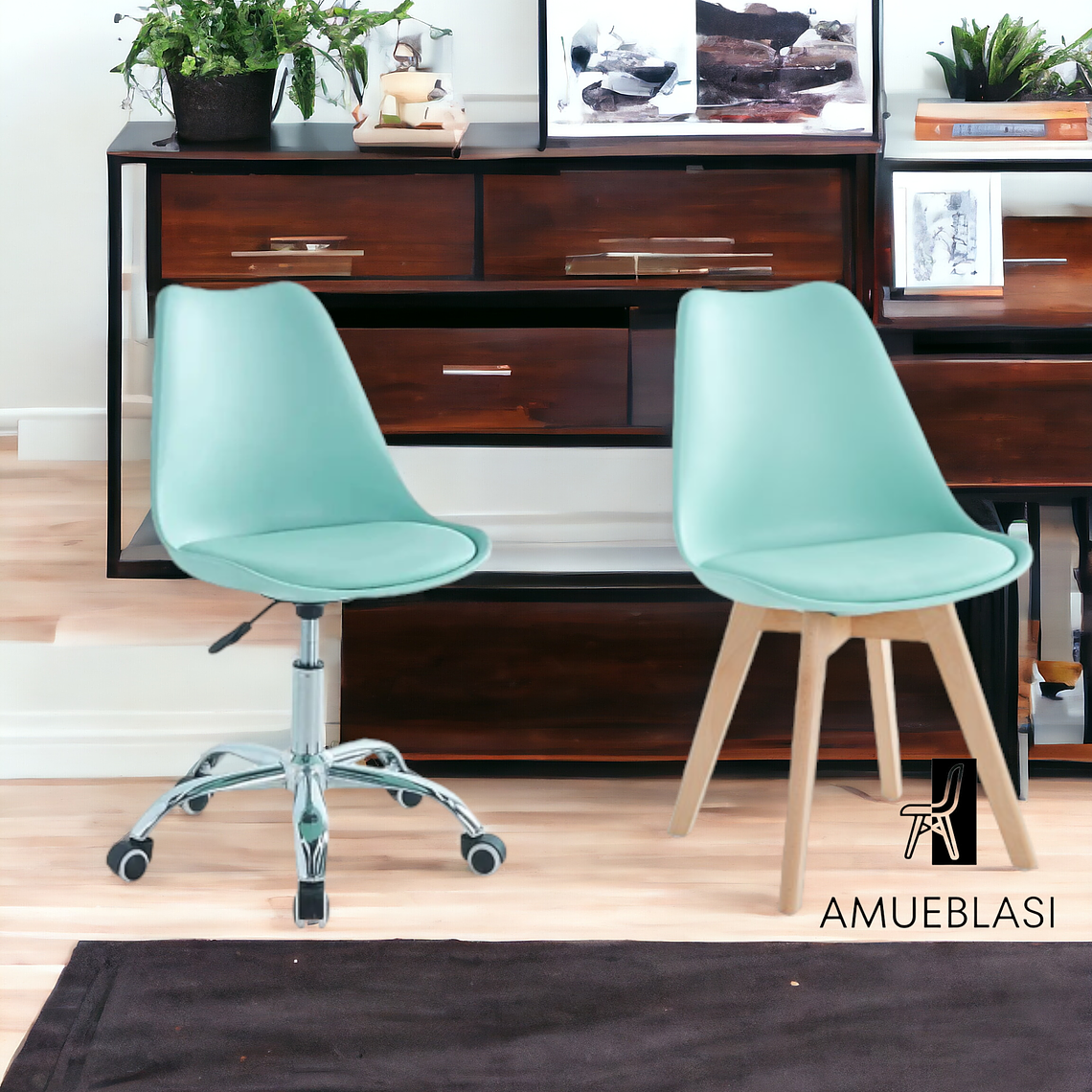 Silla Tulip Escritorio + Silla Tulip 6