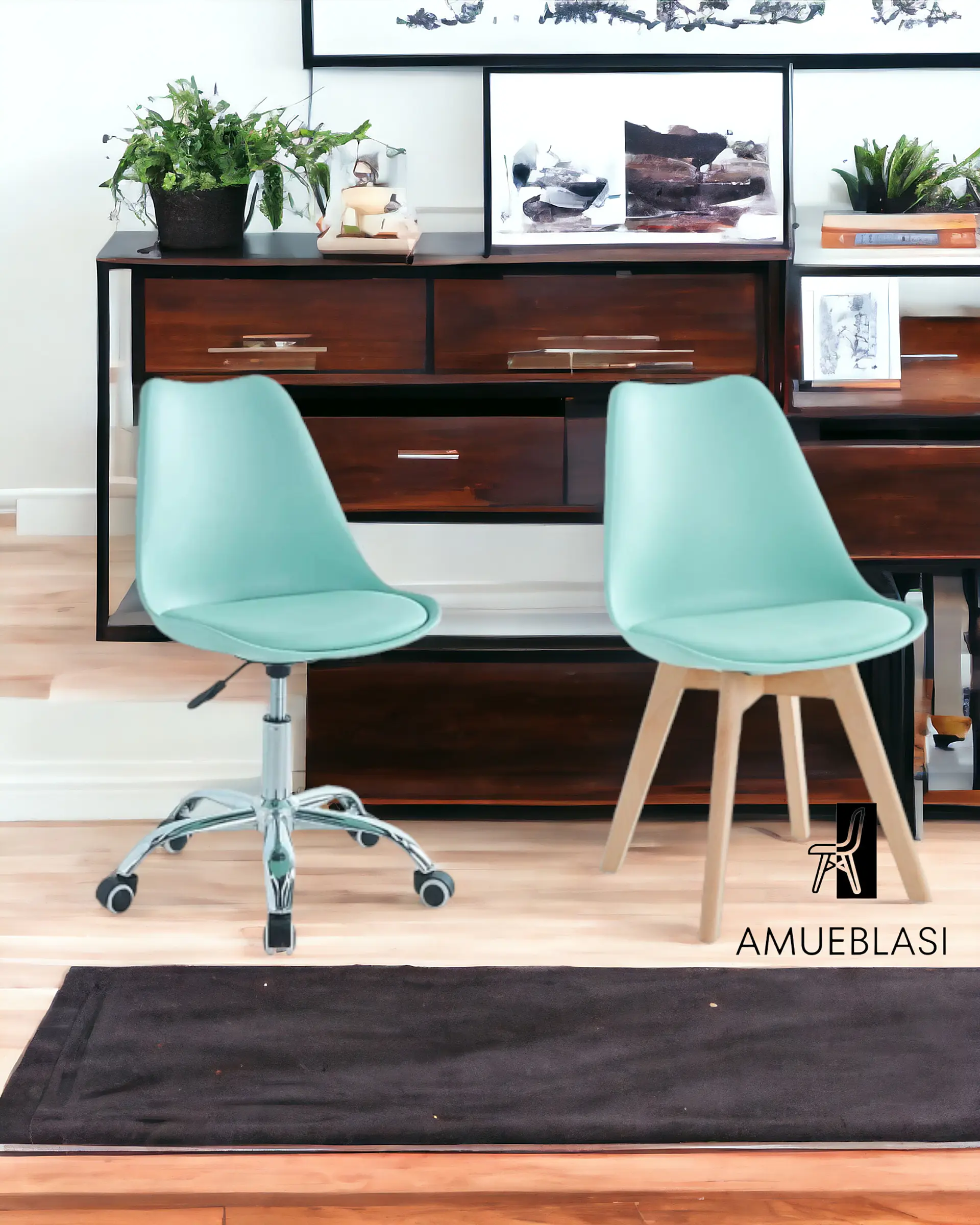 Silla Tulip Escritorio + Silla Tulip 6