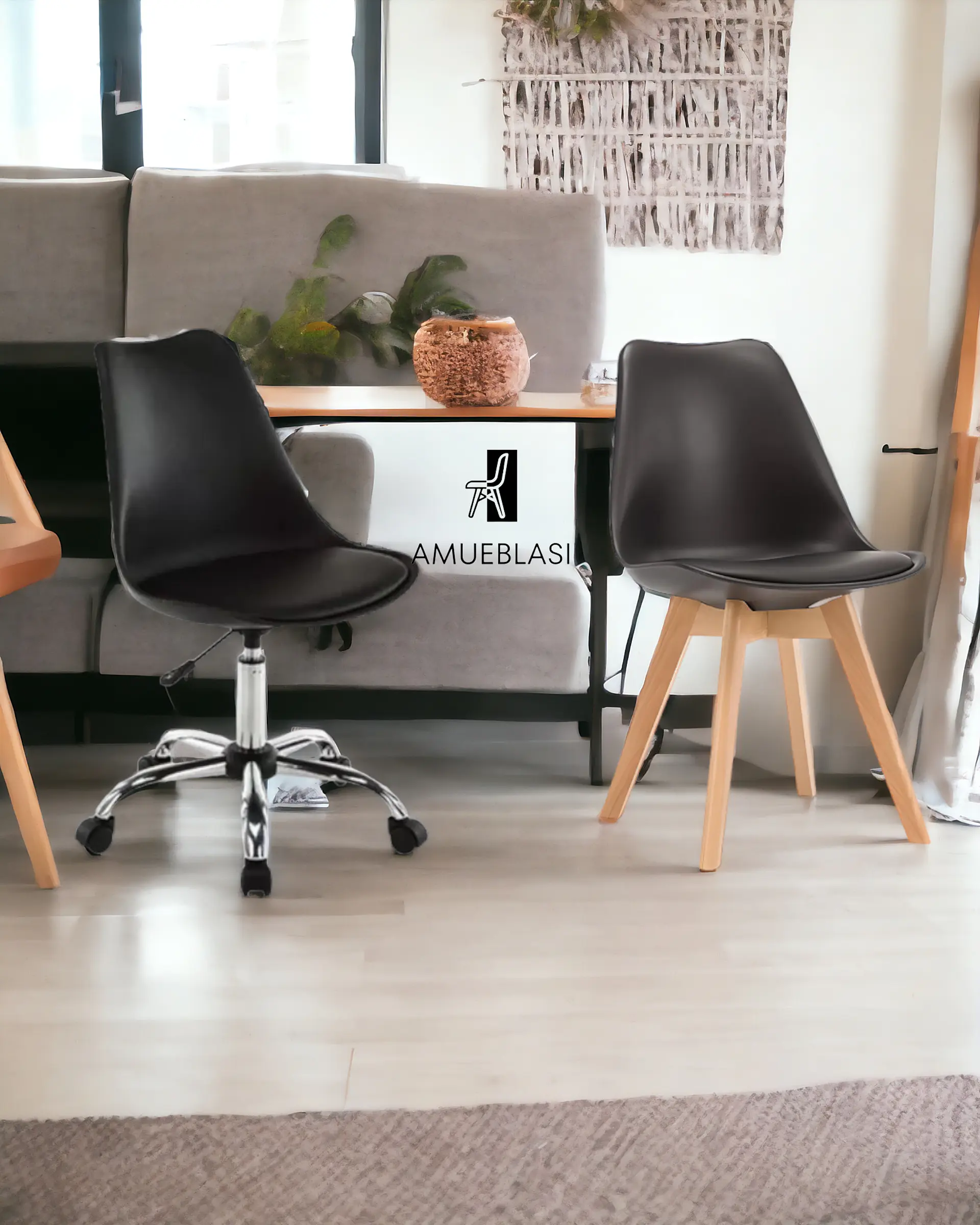 Silla Tulip Escritorio + Silla Tulip 3