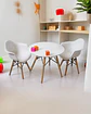 Set Infantil Eames 2 Sitiales y Mesa Blanca - Miniatura 2