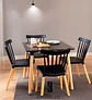 Comedor Cuadrado Melamina con Sillas Windsor - Miniatura 1