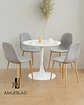 Comedor Redondo Tulip con Sillas Scoop - Miniatura 1