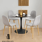 Comedor Mesa Redonda Tulip + Sillas Scoop - Miniatura 2