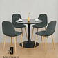 Comedor Mesa Redonda Tulip + Sillas Scoop - Miniatura 3