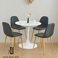 Comedor Mesa Redonda Tulip + Sillas Scoop - Miniatura 4