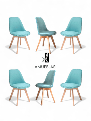 Pack Silla Tulip Velvet