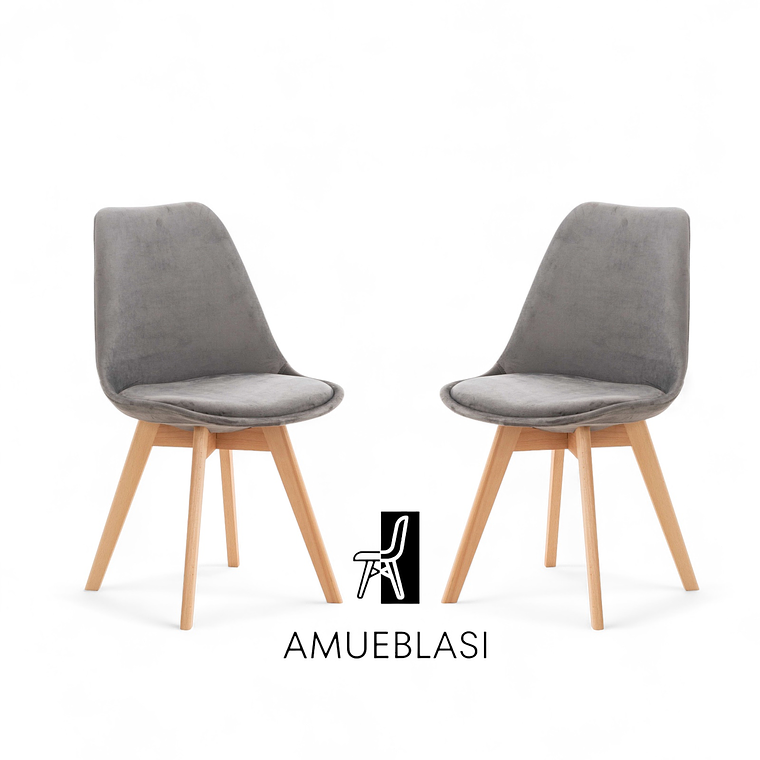 Pack Silla Tulip Velvet 1