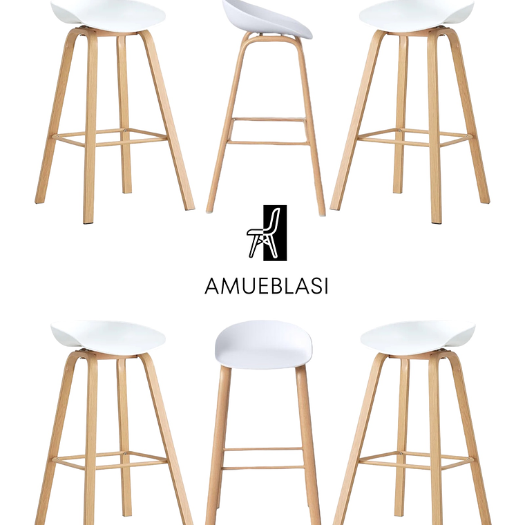 Pack Taburetes Nordic 6