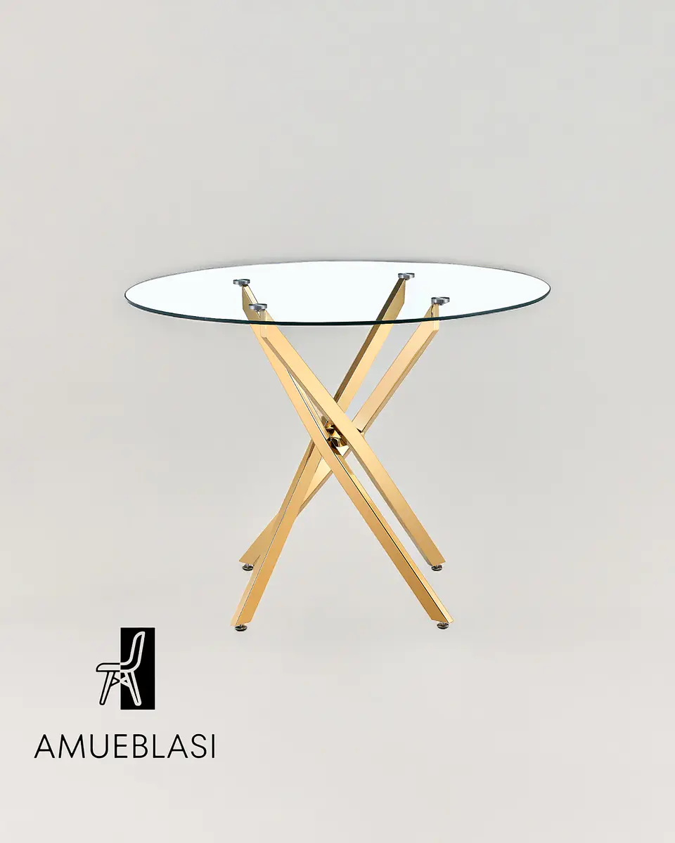 Mesa Redonda Hellen Gold 3