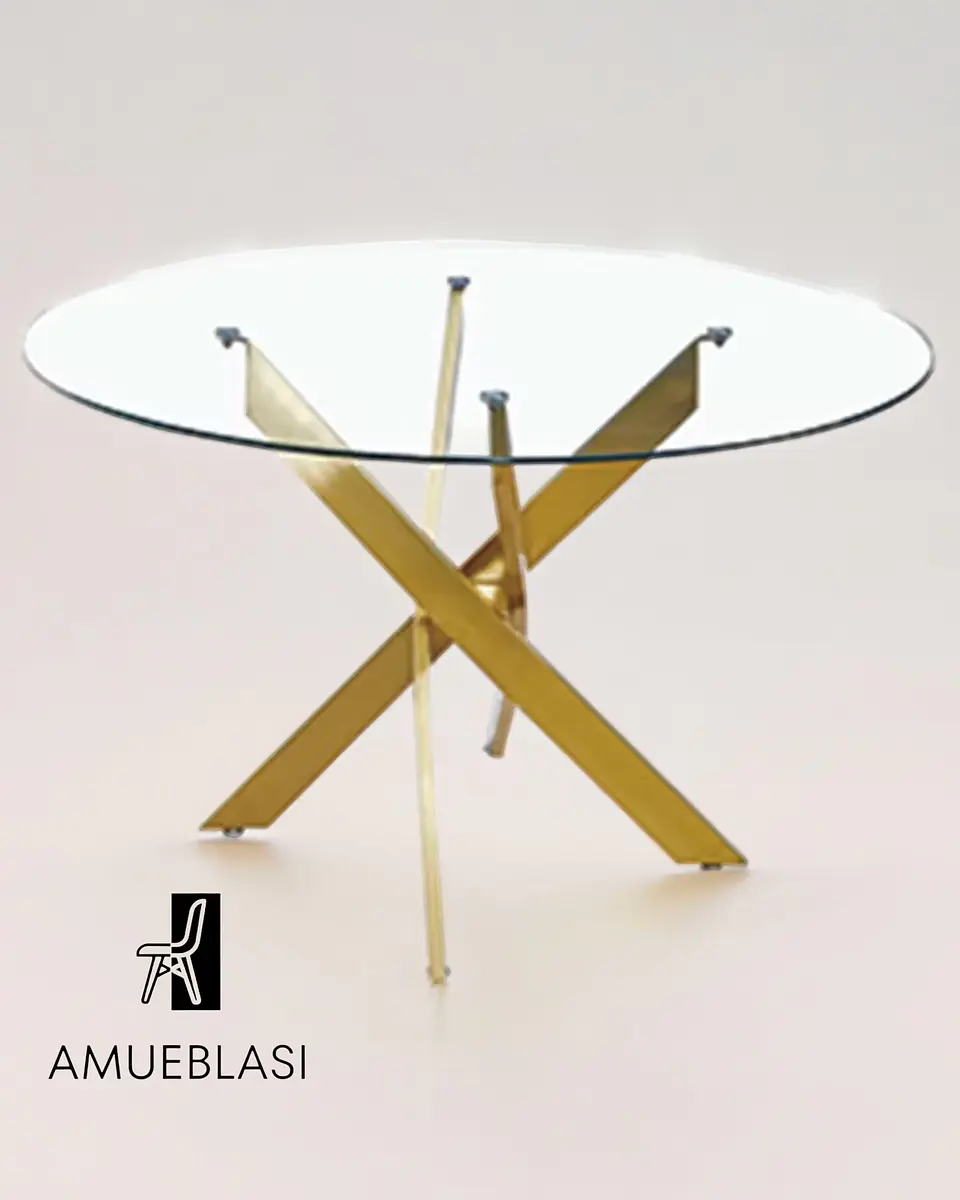 Mesa Redonda Hellen Gold 4