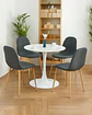 Comedor Redondo Tulip Blanco con 4 Sillas Scoop - Miniatura 2
